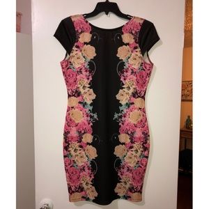 Kardashian Kollection Floral Dress